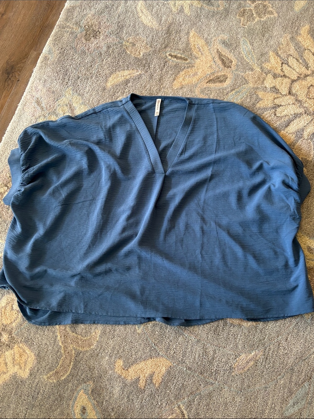 Zenana Outfitters Deep Blue V-Neck Tunic